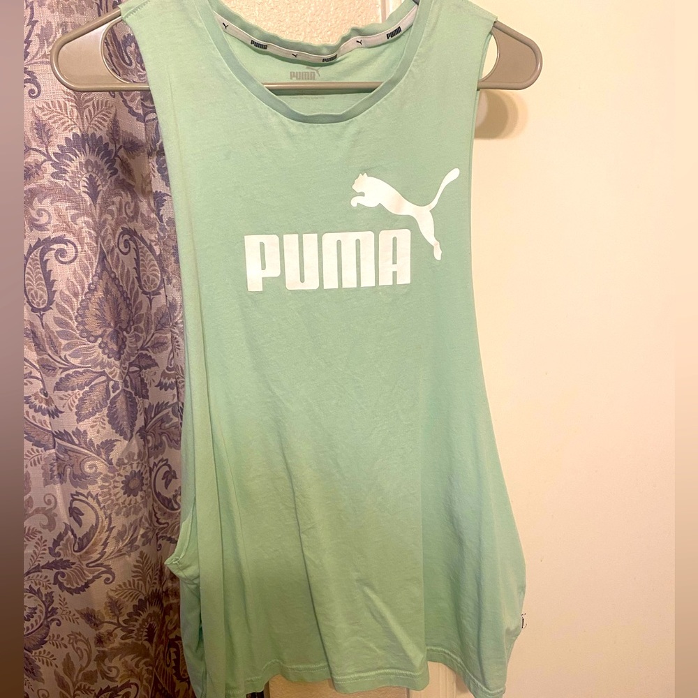 Puma sleeveless tank top. Mint green